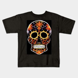 A Marigold Dia de Los Muertos Kids T-Shirt